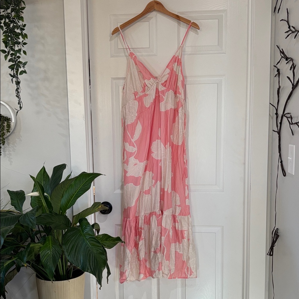 H&M Pink and White Dress